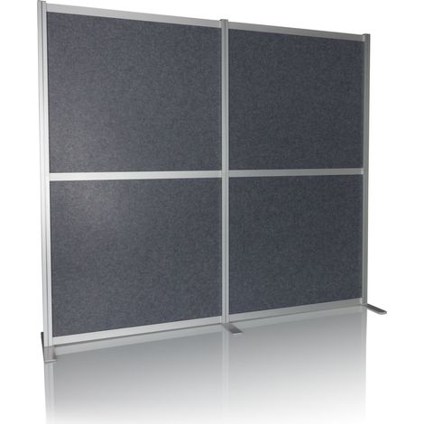 Akustik Trennwand / Stellwand FLEXMIUT MODUL 167x192 PET grau hjh OFFICE (1/5)