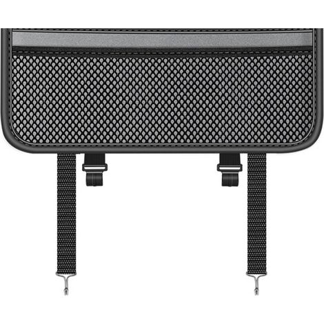 Sac de rangement multifonctionnel pour siège auto, avec support pour téléphone, portefeuille, lunettes et boîtes de mouchoirs (gris) (1/5)