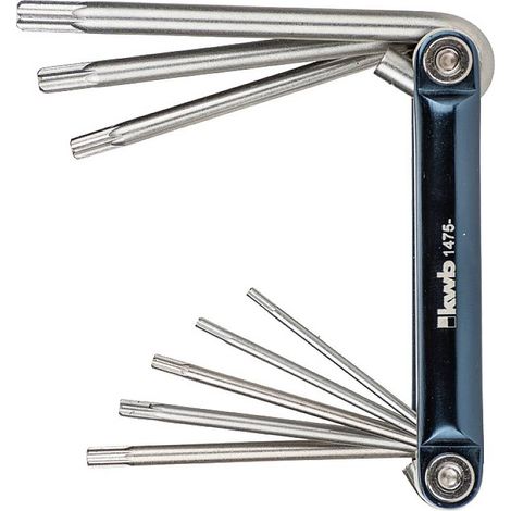 Clés allen kwb tamper-t acier chrome-vanadium 8 pièces (1/3)