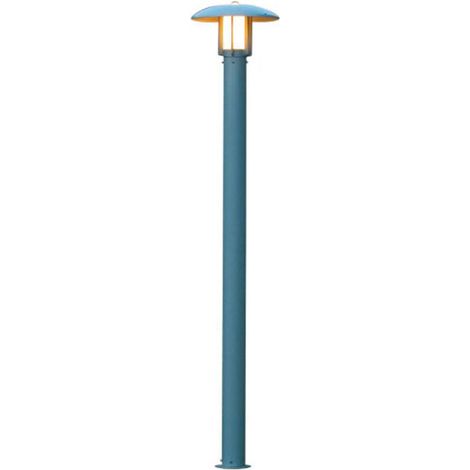 Mastleuchte / Gartenlaterne HEIMDAL, Höhe 200 cm, Alu silber / Glas opal, E27 (1/3)