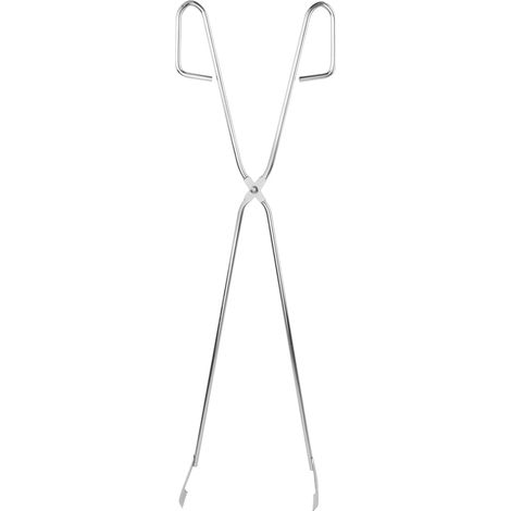 Pince à Déchets en Acier Inoxydable, Portée 60cm, Modèle Ciseaux Argenté, pour Déchets et Ordures, Usage Camping Extérieur et Randonnée, Outil de Ramassage Portable (1/5)