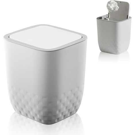 1 PCS Petite Poubelle de Table, Poubelle de Bureau Cuisine, Poubelle Salle De Bain (1/5)