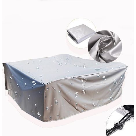 Garden Furniture Covers , Rectangular/Square Waterproof, Anti-UV, 210D Oxford Fabric Cover Silver 12312374CM (1/5)