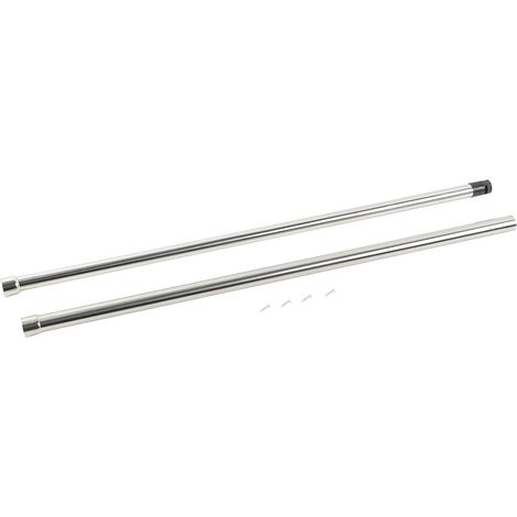 Liineparalle 58-98 cm en Acier Inoxydable Extensible Télescopique Tringle Rail Vêtements Suspendus Pôles Vêtements Organisateur pour Armoire-penderie