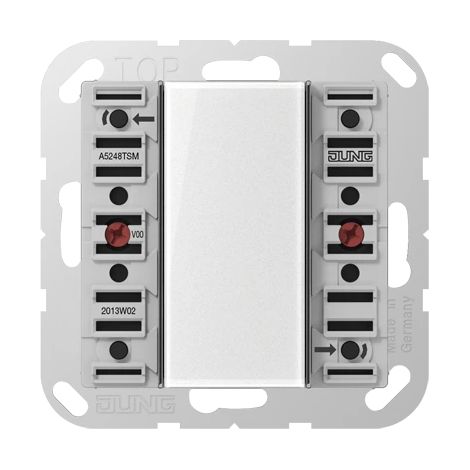 Jung Módulo de sensor táctil 24 V AC/DC, 20 mA, 4 canales, 8 puntos de conmutación, F50, serie AS/A A 5248 TSM