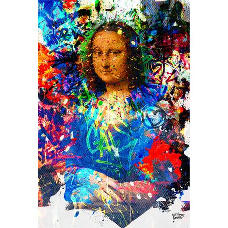 Tableau graffiti Affiche illustration joconde Toile imprimée (1/5)
