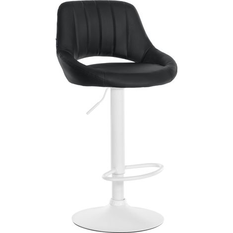 Barhocker Milet Kunstleder schwarz weiß