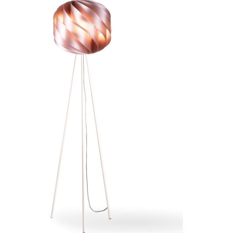 Piantana Moderna 3 Piedi Globe Polilux ® Pink Metal E Metallo 1 Luce E27 (1/2)