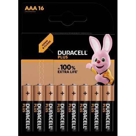 Pile LR3 (AAA) Duracell Plus-AAA CP16 alcaline(s) 1.5 V 16 pc(s) Y071242 (1/3)