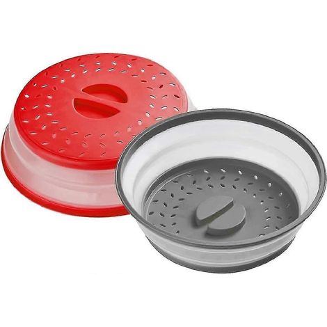 2er-Pack faltbare Mikrowellen-Spritzschutzabdeckung, Mikrowelle (1/5)