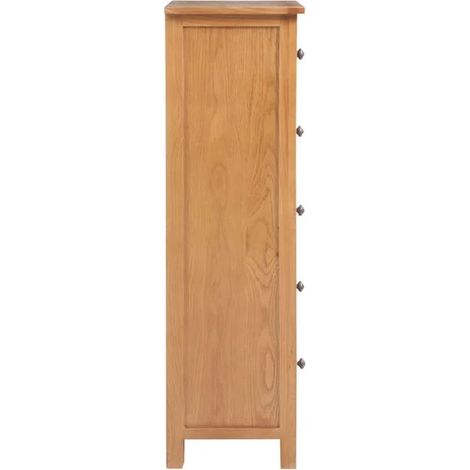 Tabouret de Toilette Surélevé en Chêne Massif 45x32x110 cm - Marchepied Ergonomique pour WC, Design Moderne et Robuste (1/5)
