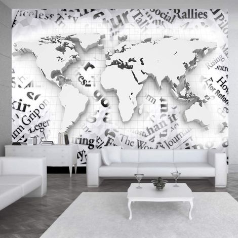 Papier peint le monde des journaux - 250 x 175 cm