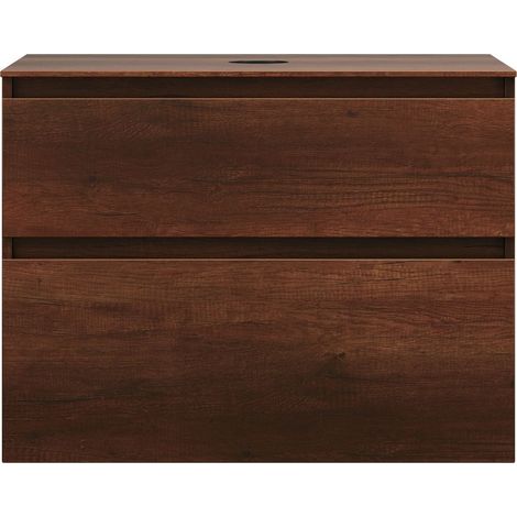 burgbad Lin20 mueble bajo para lavabo con consola, 2 extraíbles,