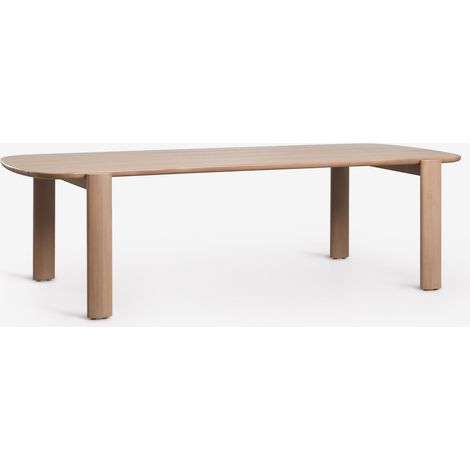 Table à manger rectangulaire 260x115 cm en bois d'acacia Vetra SKLUM Acacia Marron Clair