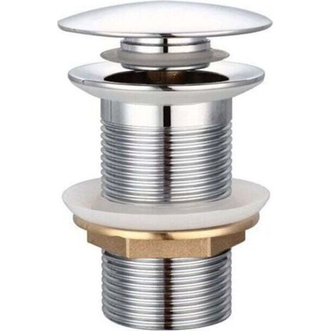 Évier standard-G 1 1 sans trop plein vidange universelle fid sur pop up automatique pour évier en cuivre chromé pour piscine sans trop plein (1/4)
