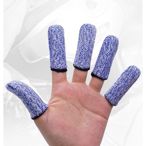 Protège-doigts EPI anti-coupure, manchons de protection anti-coupure pour outils de cueillette, protections de sécurité pour les doigts lors de la récolte, de la sculpture et des travaux manuels (6,8 (1/4)