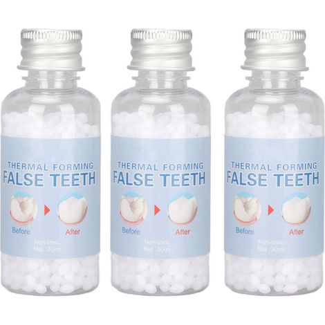 Beads De Remplissage Dentaire - Perles Thermosensibles Pour Réparation Temporaire De Dents - Pour Trou, Fracture Ou Manque Dentaire - 3 Boîtes (1/5)