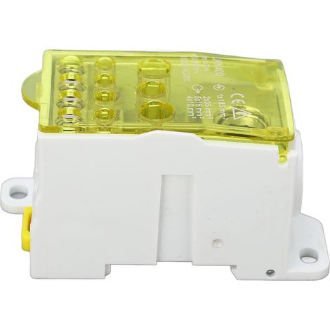 Boîte de jonction à bornier sur rail DIN pour distribution électrique universelle 690 V 400 A, jaune (1/5)