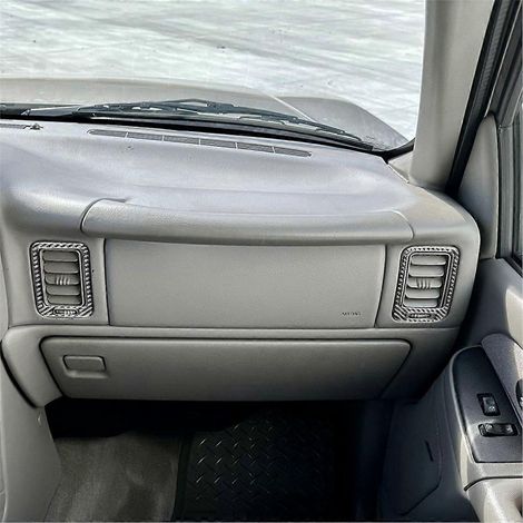 Lüftungsgitterabdeckung für die Beifahrerseite des Armaturenbretts, Carbonfaser, für 1500 (Baujahre 1999–2002), Innenausstattung L (1/5)