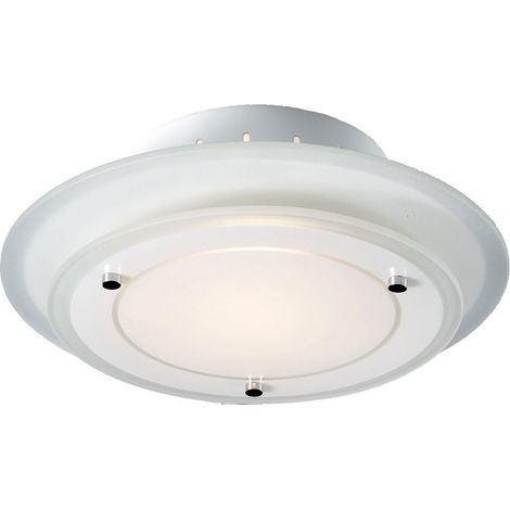 Plafonnier plafonnier éclairage rond métal verre lampe lumière Esto 40125 (1/4)