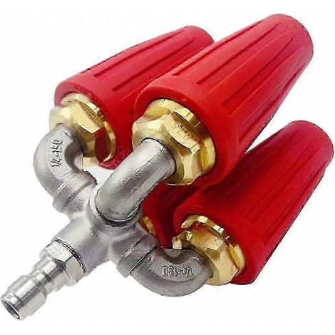 4-in-1-Turbinendüse für Hochdruckreiniger, 2,0-mm-Öffnung, 360°-Drehgelenk und 1/4"-Schnellanschluss, vielseitiges Zubehör (1/5)