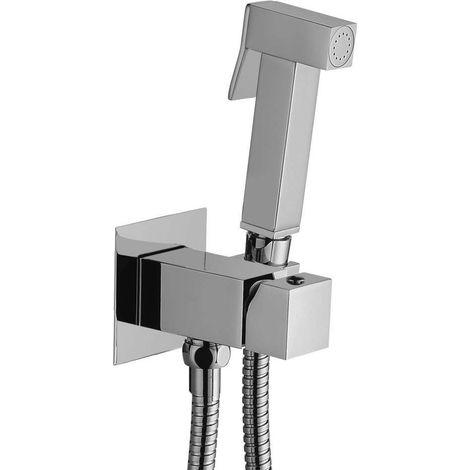 Ensemble pour bidet avec coude à encastrer Paffoni ZDUP112CR Chromé
