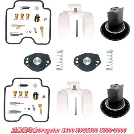Kit de réparation de carburateur pour Yamaha Dragstar 1100 XVS1100 1999-2006