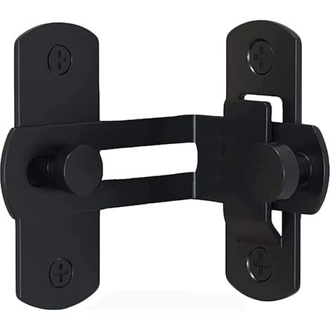 Serrure privée pour portes en bois, verrou à pêne dormant en acier inoxydable, verrou pour porte coulissante à 90°, installation facile, durabilité et fiabilité (1/5)