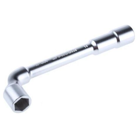 Facom – Clé à pipe débouchée 14 mm – Acier chrome vanadium – Profil OGV® pour serrages puissants – Longueur 160 mm – 6 pans x 6 pans (1/5)
