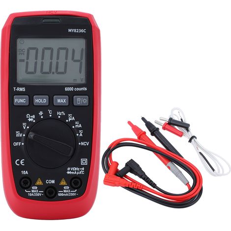 Multimètre numérique ABS boîtier industriel voltmètre testeur électrique pour équipements de mesure (1/5)