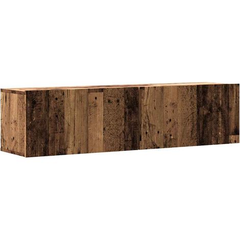 Maison Exclusive - TV-Wandschrank Altholz-Optik 120x30x30 cm Holz