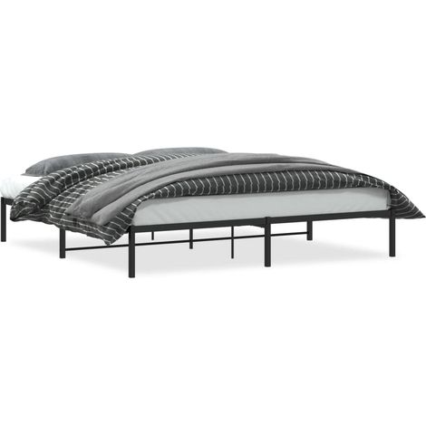 Maison Exclusive - Bettgestell Metall Schwarz 200x200 cm