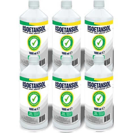 6 x 1 - IPA ISOETANSOL 100AE, Isopropanol, Alcool Isopropylique, Nettoyage d'imprimantes 3D, Electronique, Nettoyant pour Cuves a Ultrasons, Multi-usages - 6 Litres (1/5)