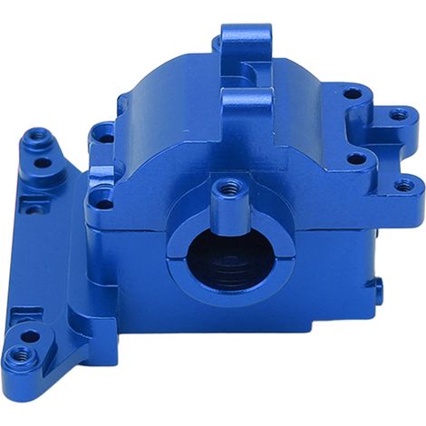 Carter de boîte de vitesses RC avant et arrière en alliage d'aluminium, pièce de rechange pour Traxxas Latrax Teton 1/18 Crawler (bleu). (1/5)