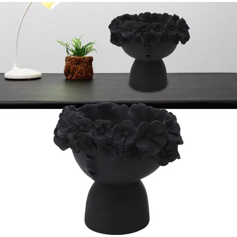 Meuble TV de salon, meuble à vin, pot de fleurs succulentes en résine, ornement (1/5)