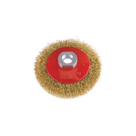 SPAZZOLA CIRCOLARE CONICA FILI IN ACCIAIO- - ø mm.120 PG 468.00 - 2 blister PG