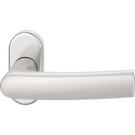 FSB Rahmentürdrücker 09 1015 Hochhaltefeder B ovale Rosette silber