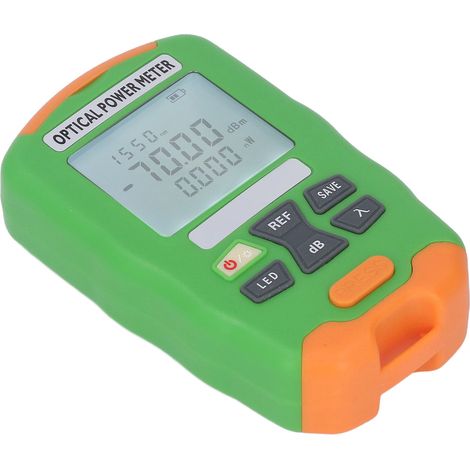 Testeur de puissance fibre optique rechargeable, mesure ‑70+10 dBm, outil de maintenance pour câbles optiques et réseaux. (1/5)