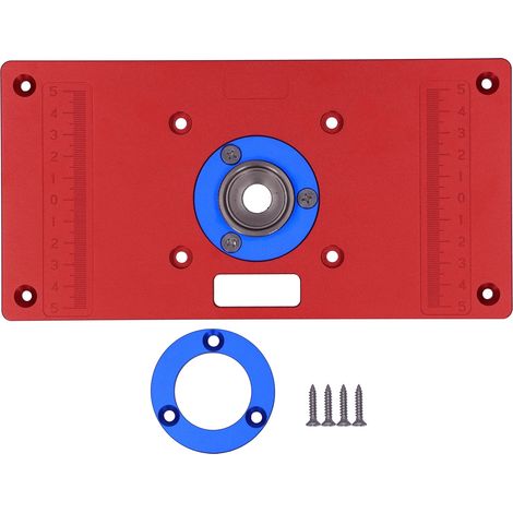 Plaque d'Insertion pour Table de Routage en Alliage d'Aluminium - Outil de Menuiserie RT-TY (1/5)