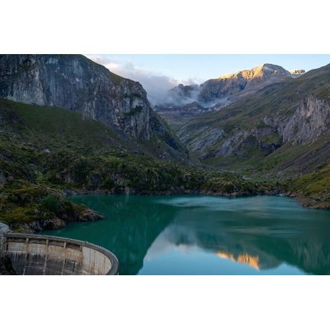 Tableau sur toile lac des Gloriettes 45x65 cm - Impression sur Toile Murale Décorative - Image imprimée en HD sur Toile - Toile sur Châssis en Bois FSC - Fabriqué en France (1/4)
