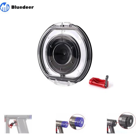 Couvercle de rechange pour Dyson V6 DC58 DC59 DC61 DC62 DC72 DC74 Réservoir à poussière, rabat de sol, SV03 SV07 SV09 Couvercle de rechange avec joint anneau Bluedeer (1/4)