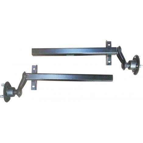 Maxter – Demi essieux remorque à souder 750 kg – Moyeux 4 trous entraxe 130 mm – Roulements à cartouche – Corps ajustable 60 mm (1/4)