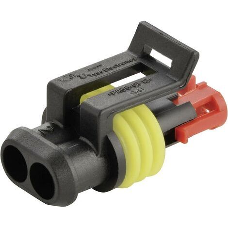 Boîtier femelle pour câble série AMP-Superseal 1.5mm TE Connectivity 0-282080-1 Nbr total de pôles 2 Pas: 6 mm 1 pc(s) D10691 (1/4)