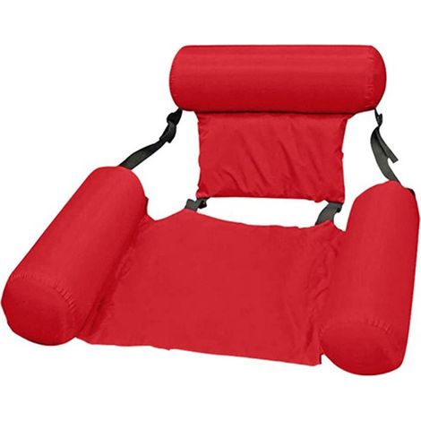 Gonflable d'été pliable chaise flottante pour piscine plage sports nautiques hamac (1/5)