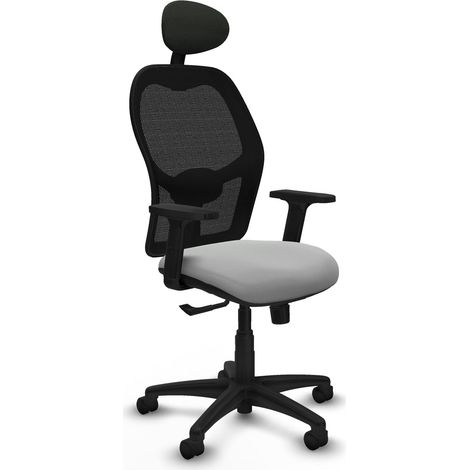 Bürostuhl piqueras y crespo Alocén hellgrau Kunstleder Mesh (1/2)