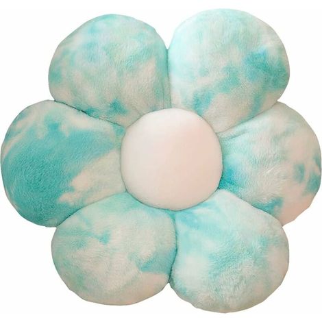 Coussin en Forme de Fleur 30x30 Oreiller en Peluche Coussin de Sol Enfant Confortable Coussin de Chaise Plush Pillow Cushion pour Home Décoratif (Bleu) (1/5)