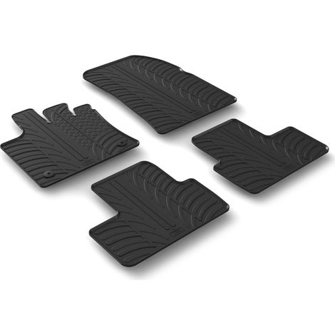 Set tappeti su misura in gomma - compatibile per  Renault Captur (12/19) -  Mitsubishi ASX (12/23) -  Renault Symbioz 5p (08/24) elettrica