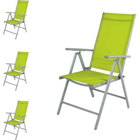 4 Stück Hochlehner Silbergrau/Lime 7 Positionen-DMC5000GG-4 (1/2)