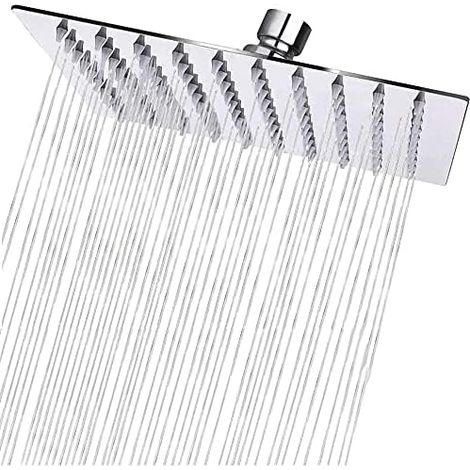 Tete de douche Pluie Carré en Acier Inox 50CM - Haute Pression Pommeau Douche, Économiseur d'Eau, Anti-Calcaire, Rotation 360°, Installation Facile (1/5)