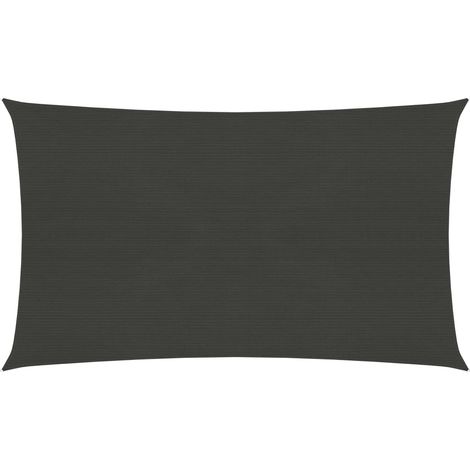 Vela de sombra/parasol 160 g/m² antracita 3 x 5 m HDPE 020008926